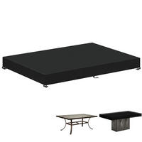 GARTENTISCH Abdeckung 210 x 100 x 15 cm - Schwarz, Kunststoff (100/15/210cm)