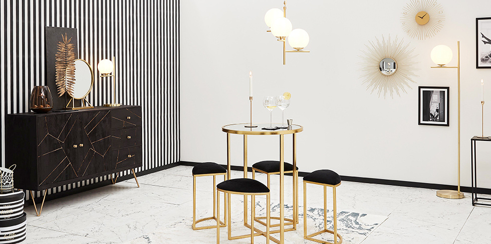 Black and White meets Gold