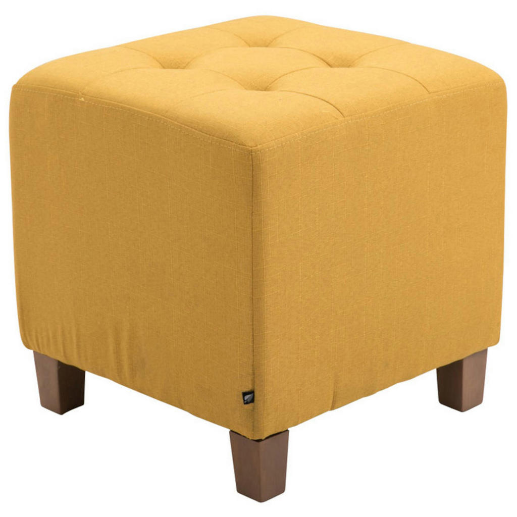 Thumbnail - CLP Sitzwürfel, Gelb, Textil, 45x46x45 cm, Wohnzimmer, Hocker, Sitzwürfel