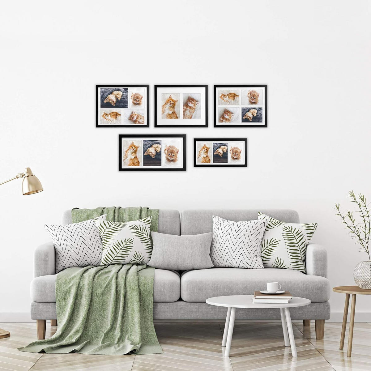 BILDERRAHMEN Galeria 13x18cm Schwarz (6tlg) - Schwarz, Holzwerkstoff (25/2/37cm) - BoMoe