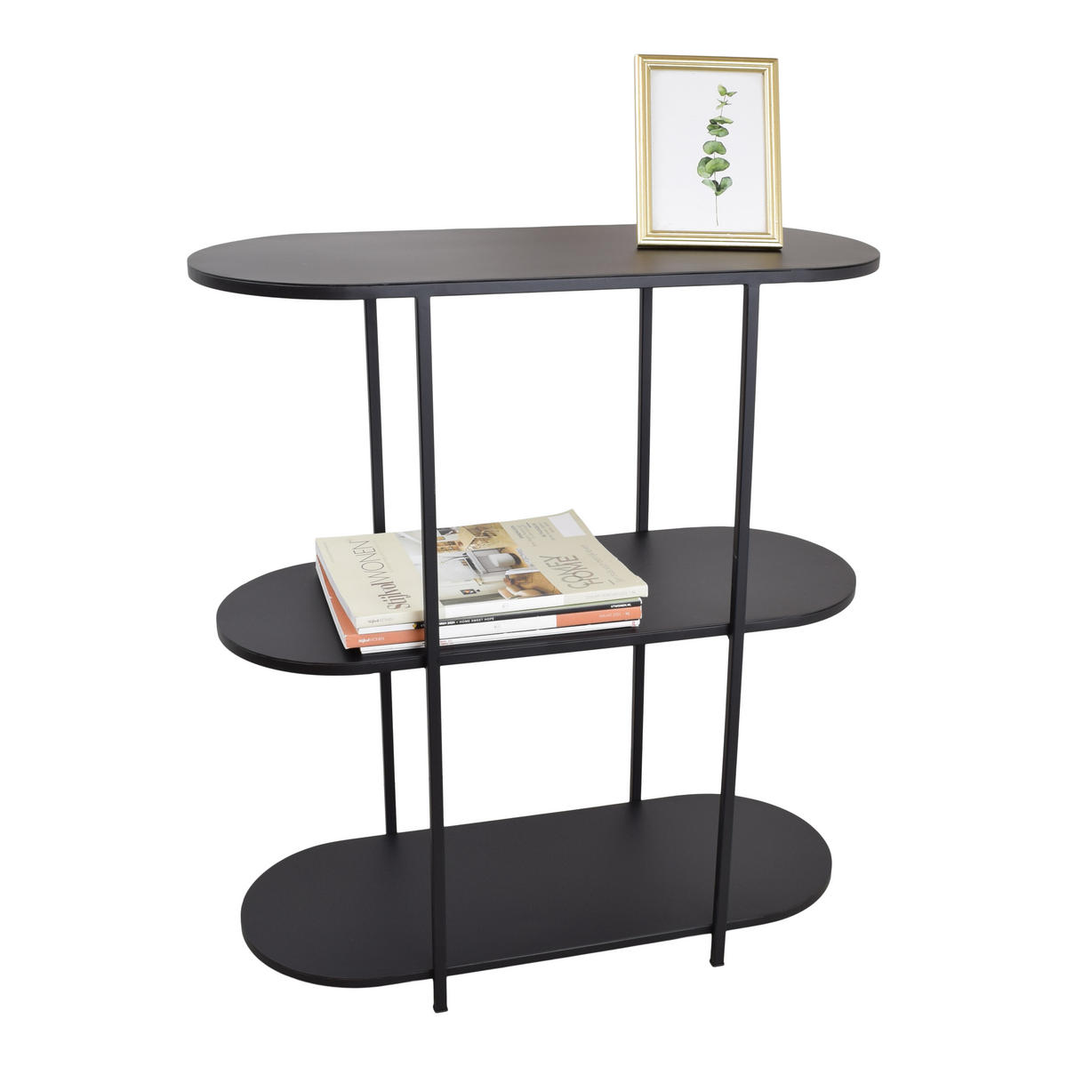 BEISTELLTISCH Britta Schwarz - Schwarz, Metall (30/70/77cm) - LOFT42