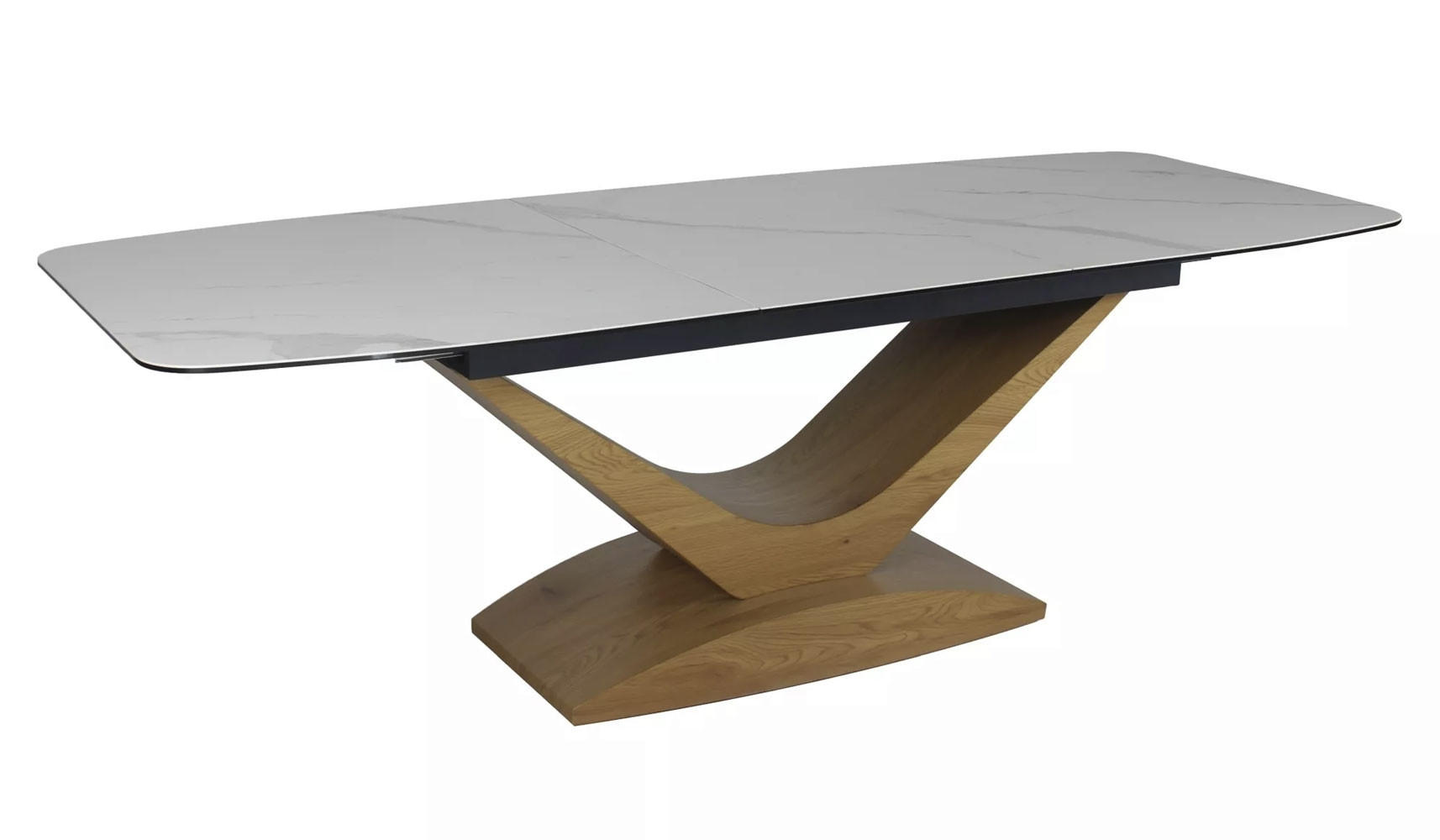 Feldmann-Wohnen ESSTISCH Weiß, Braun 240cm × 95cm × 76cm