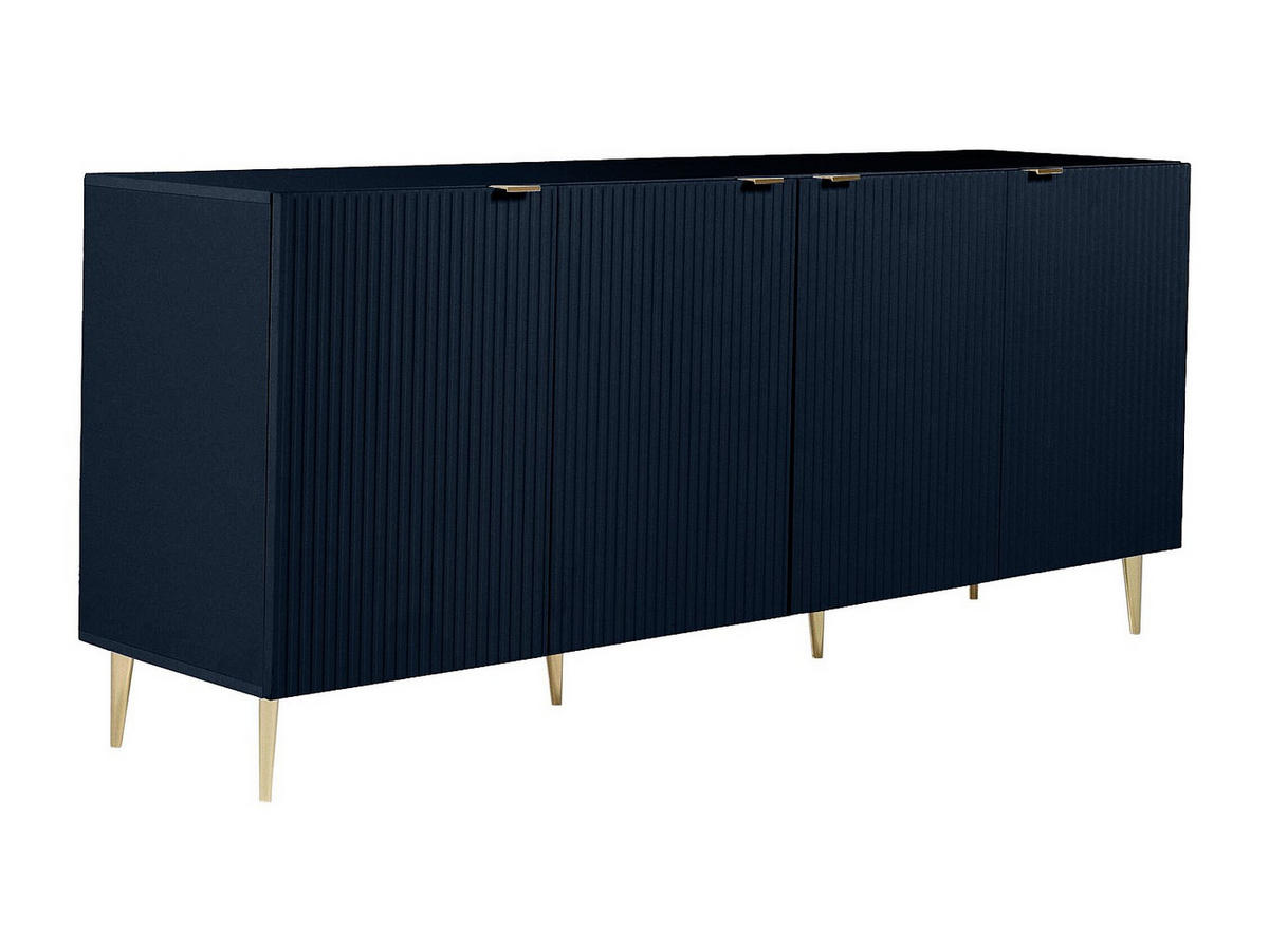 SIDEBOARD - 190cm x 45cm - MDF - marineblau - YESINIA - Blau, Holz (190/80/45cm) - Vente-Unique