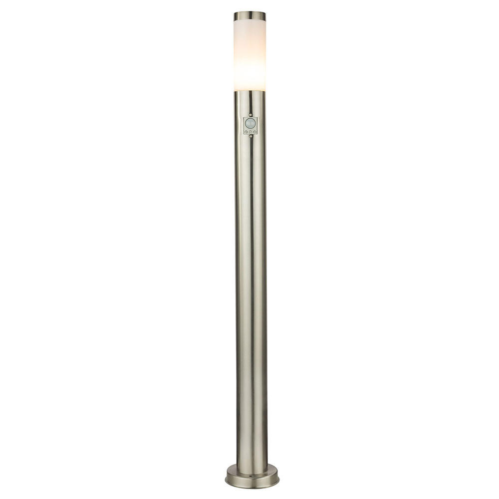 LED WEGLEUCHTE Edelstahl Silber - Silberfarben, Kunststoff/Metall (12.7/110/12.7cm) - Globo Lighting