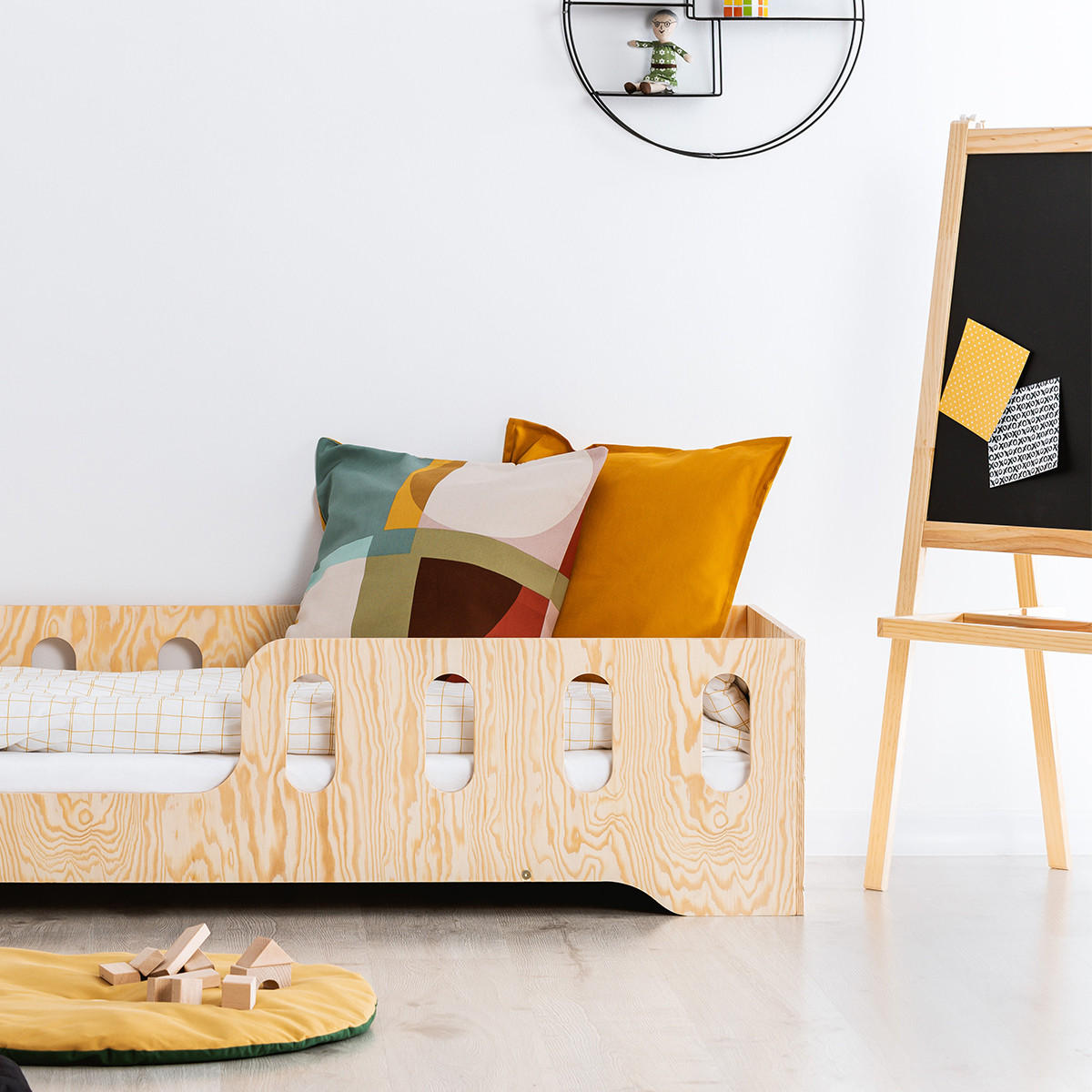 POSTEL 90/190 Estelle Přírodní dřevo - hnědá, dřevo (90/190cm) - Petits-meubles