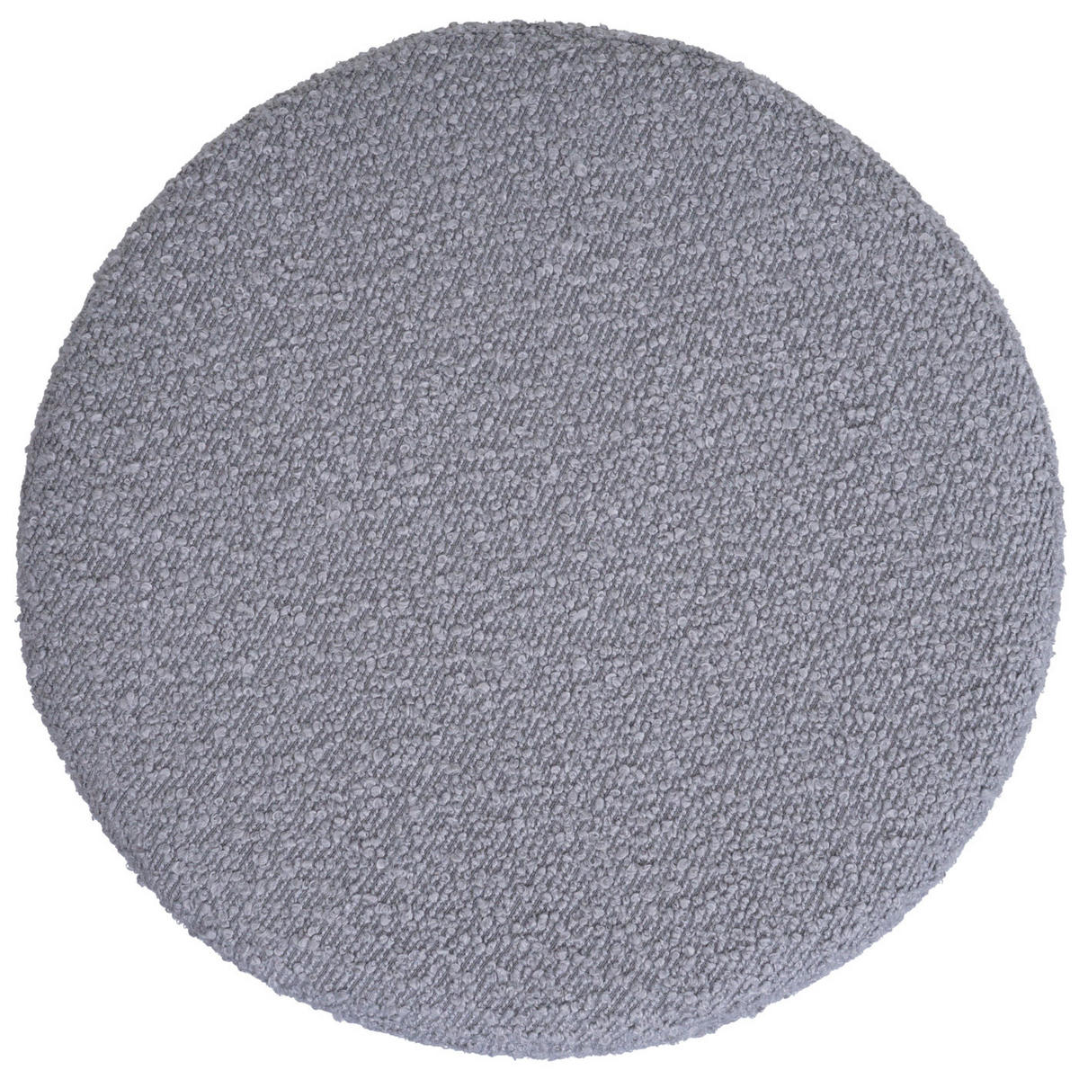 HOCKER höhenverstellbar und drehbar Sitzhöhe 45-57cm Ø 37cm Stoff Bouclé Grau - Hellgrau, Textil (37/57/37cm) - PROREGAL