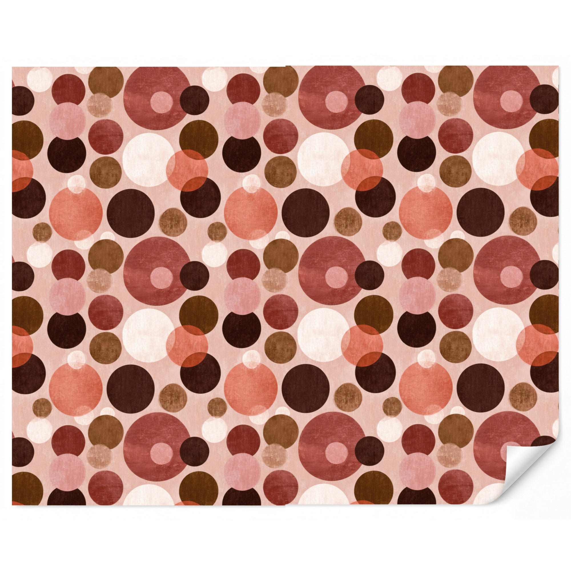 TAPETE - Kreise - Modern - Farbenfroh - 300x240 cm - Multicolor, Papier (300/240cm) - OnlyWow