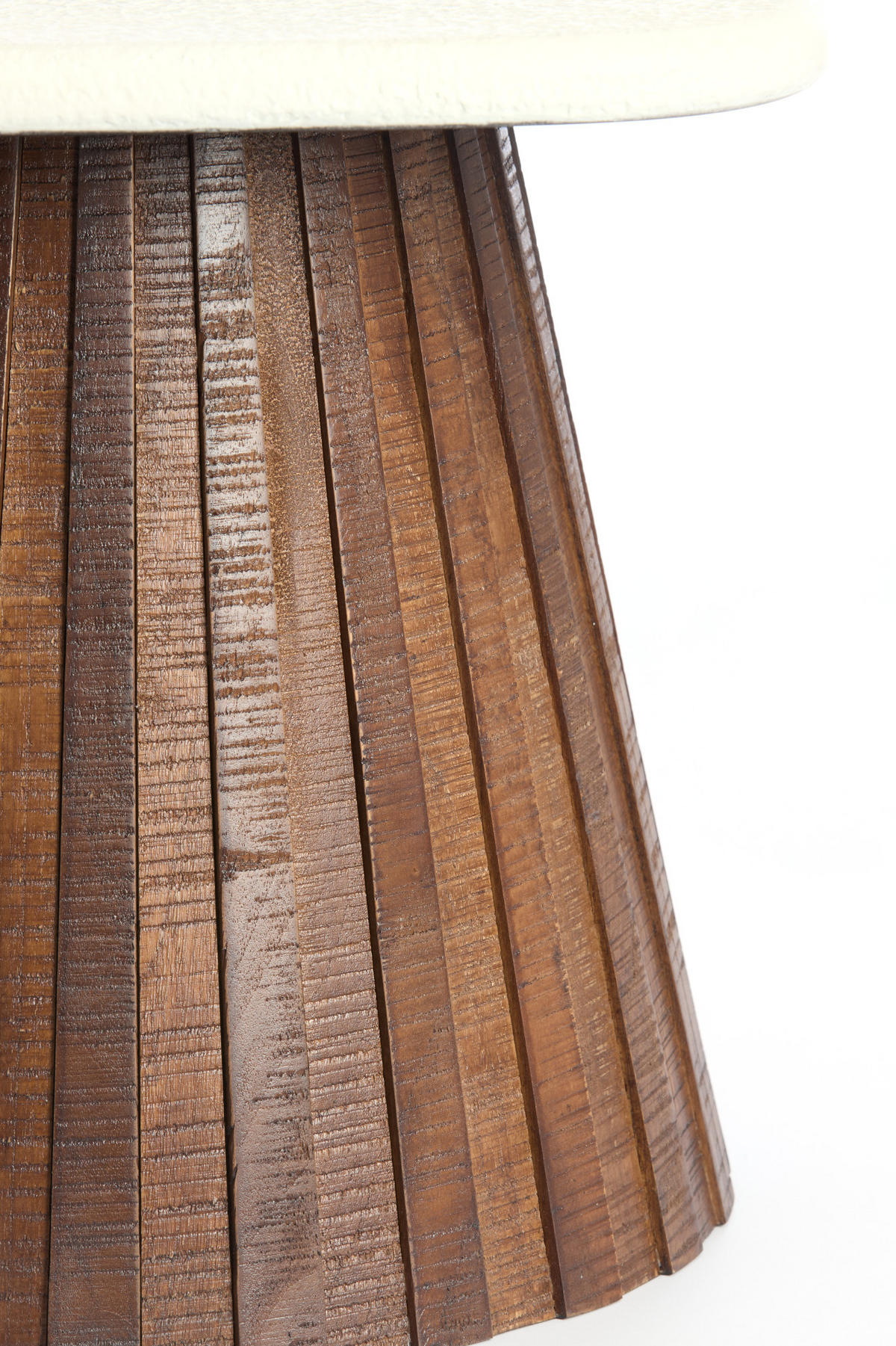 BEISTELLTISCH Okato Weiß Ø45/40 cm - Weiß, Holz (45/45/40cm) - Light & Living