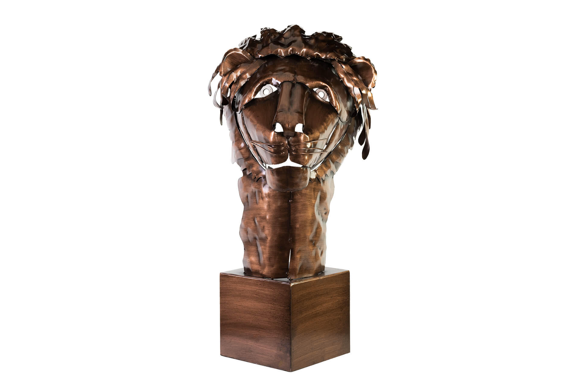 METALLSKULPTUR Braun 63/40 cm - Braun, Metall (2.3/40/35cm) - KUNSTLOFT