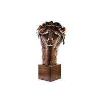 METALLSKULPTUR Braun 63/40 cm - Braun, Metall (2.3/40/35cm) - KUNSTLOFT