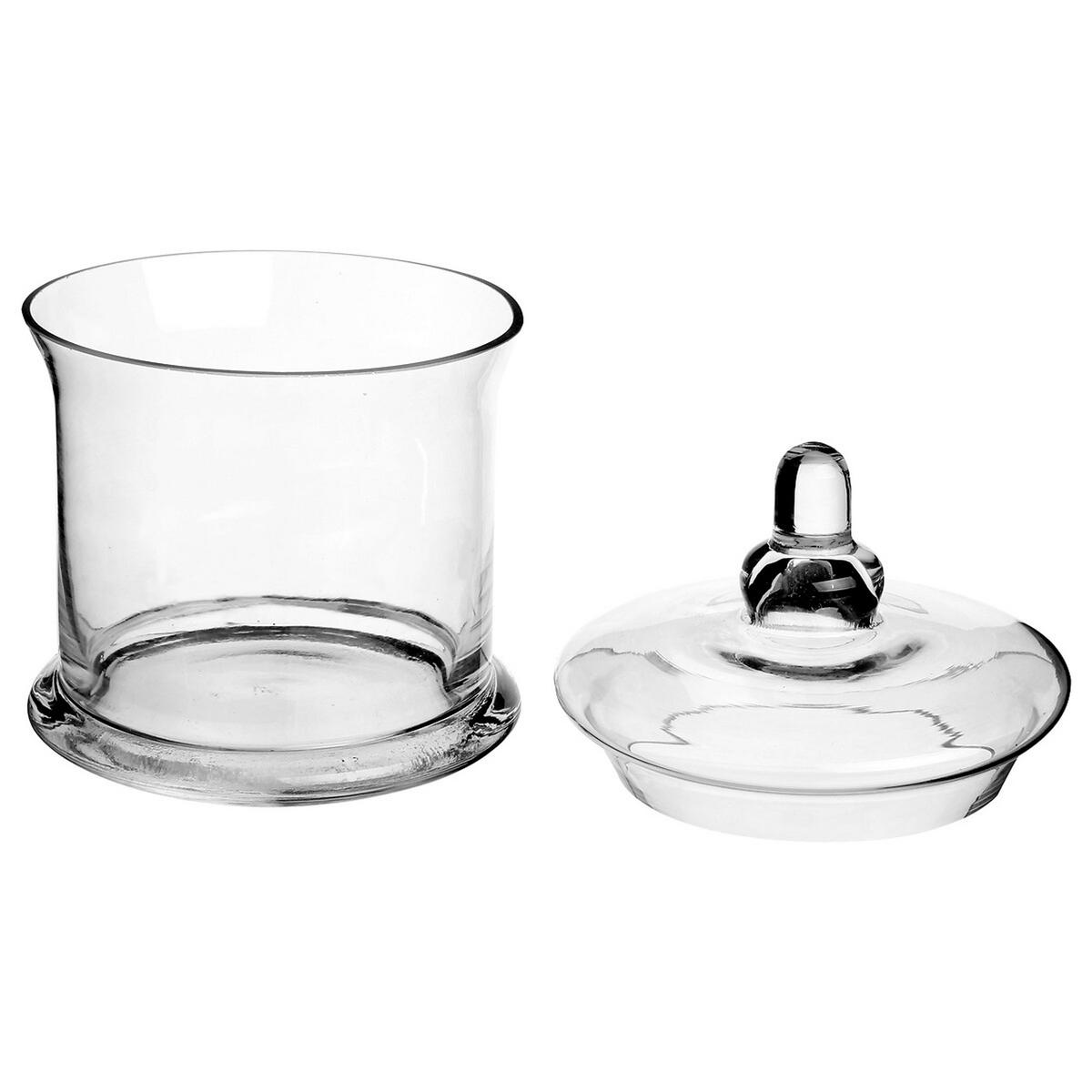 BONBONNIERE, Glas, 19 cm - Transparent, Glas (15/15/18cm) - 5five Simply Smart