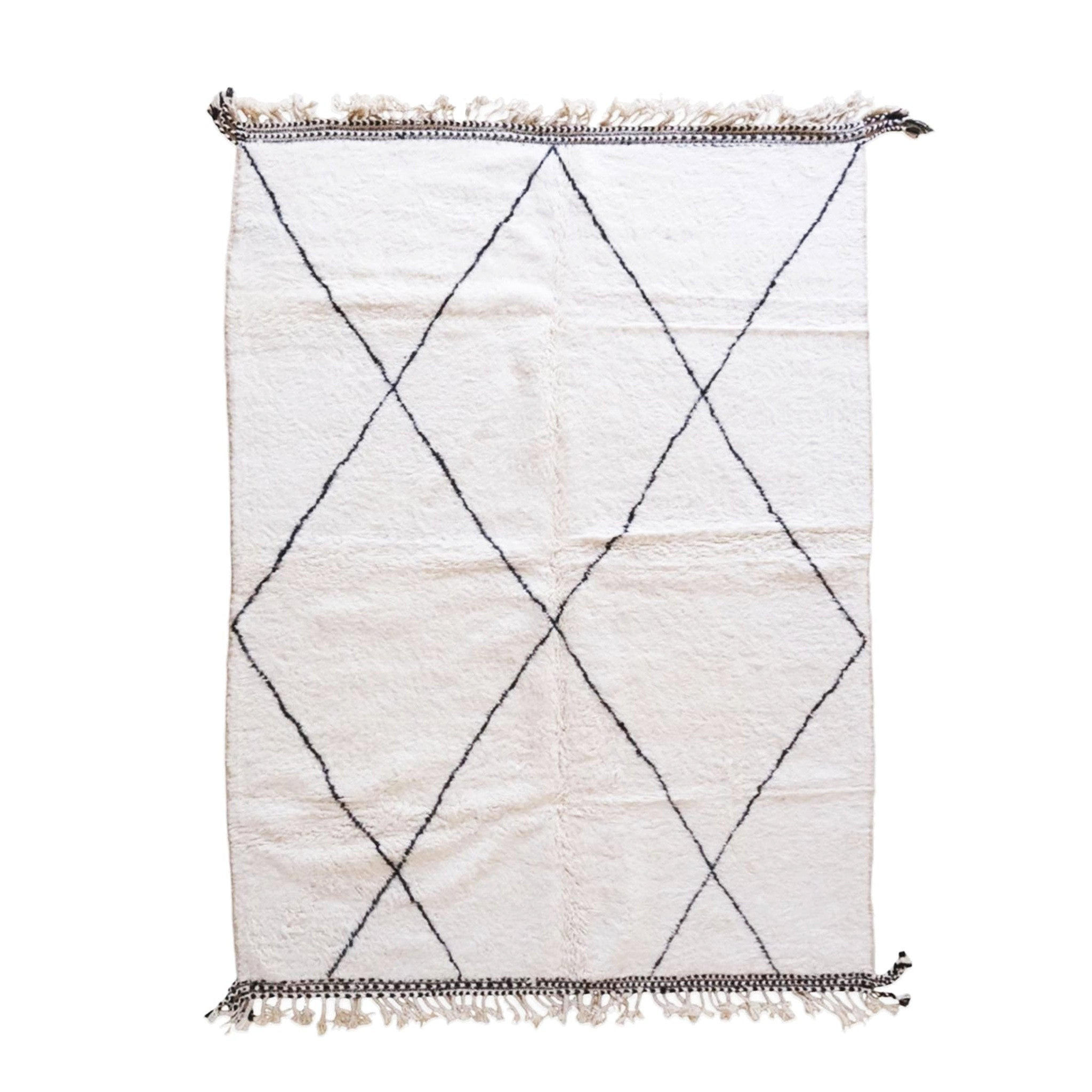 BERBERTEPPICH aus reiner Wolle 213x 295 cm - Weiß, Naturmaterialien (213/295cm) - AFK Living