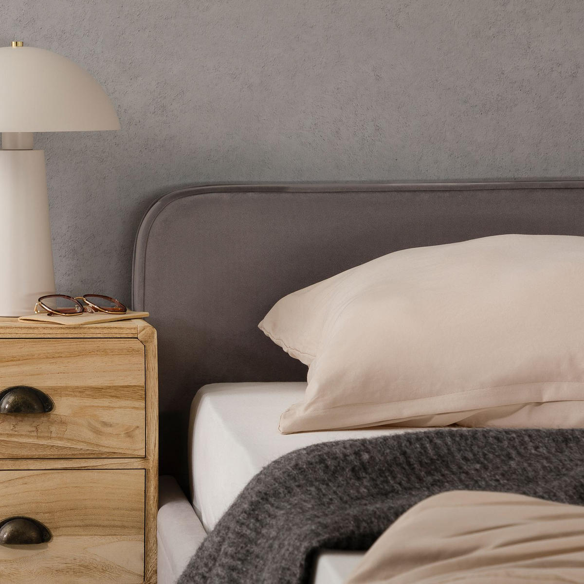 POLSTERBETT LAVORO 140X200 CM - Grau, Textil (140/200cm) - IDIMEX