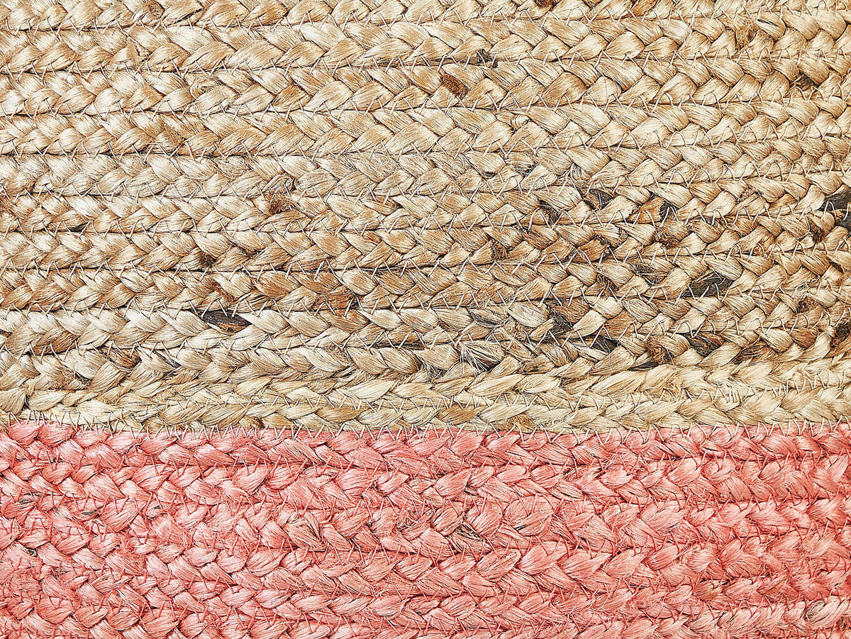 POUF Duki 50/50/40 cm - Naturfarben, Naturmaterialien (50/40/50cm) - Beliani