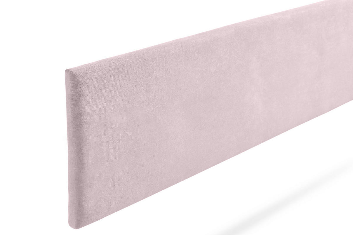 KOPFTEIL gepolstert NOVA Aqualine 130x50x5 cm - Hellrosa - Moonia - Hellrosa, Holz (130/5/50cm)