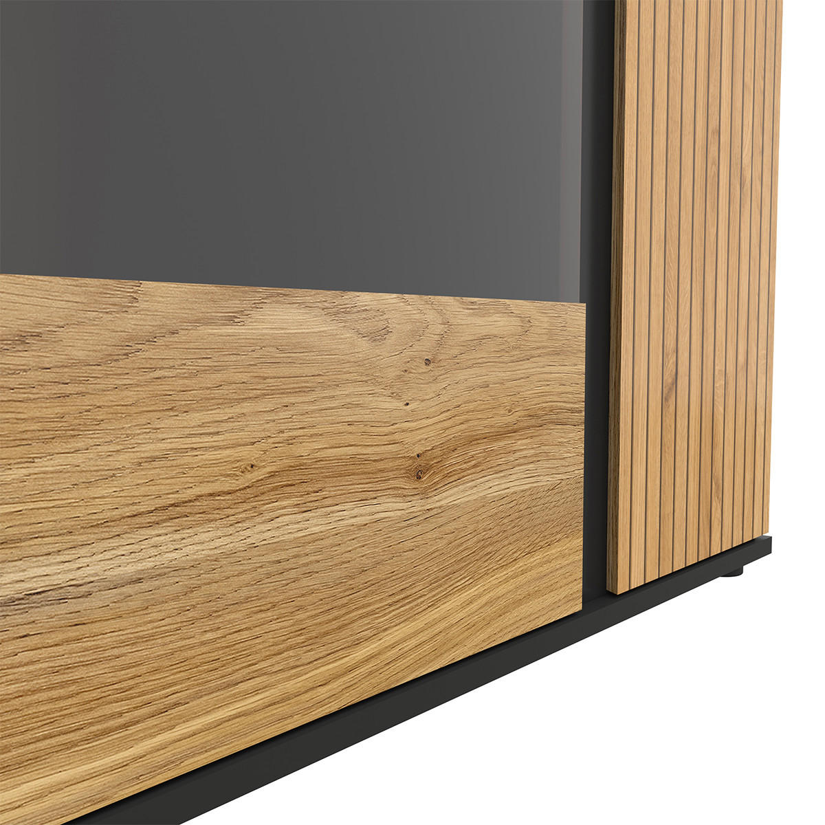 VITRÍNA Pia Dřevo - hnědá, kompozitní dřevo (95/146/39cm) - Petits-meubles