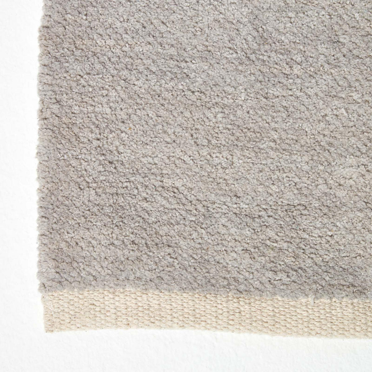 HANDWEBTEPPICH Chenille 110/170 cm - Hellgrau, Textil (110/170cm) - Homescapes