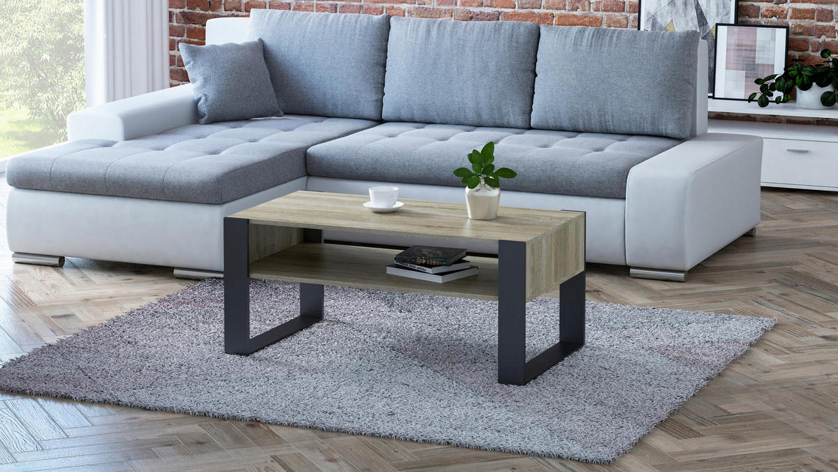 COUCHTISCH KAJA Sonoma Eiche 100/53,6/50 cm - Sonoma Eiche, Holzwerkstoff (53.6/100/50cm) - Matkam Möbel