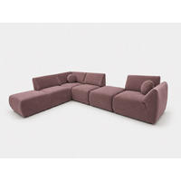 ECKSOFA Cordoba Modulares Links Altrosa - Altrosa, Textil (352/244cm) - KS Home Concept