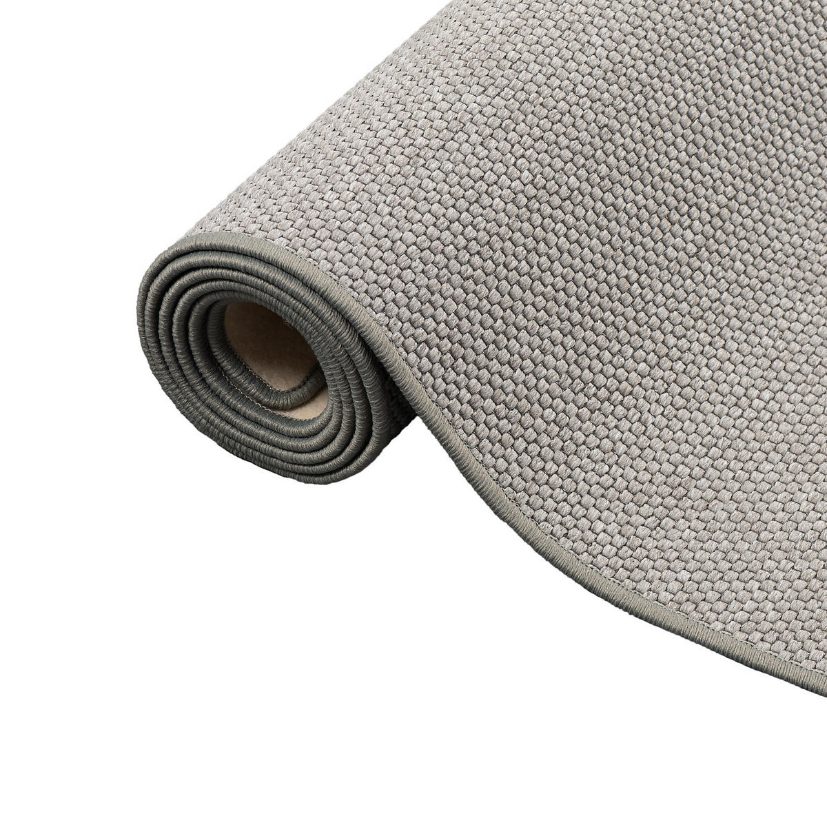 FLACHGEWEBE NATUR TEPPICH BENTZON - Silberfarben, Textil (160/200cm) - Snapstyle