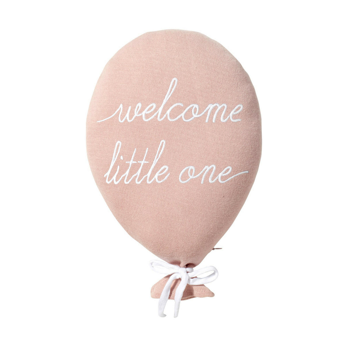 KISSEN Ballon "Welcome Little One" Rosa - Rosa, Textil (30/25cm) - nordic coast company
