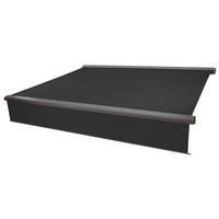 KASSETTEN-MARKISE VOLANT AUSFAHRBAR Anthrazit, Grau - Anthrazit/Grau, Textil (500/15/300cm) - MCW