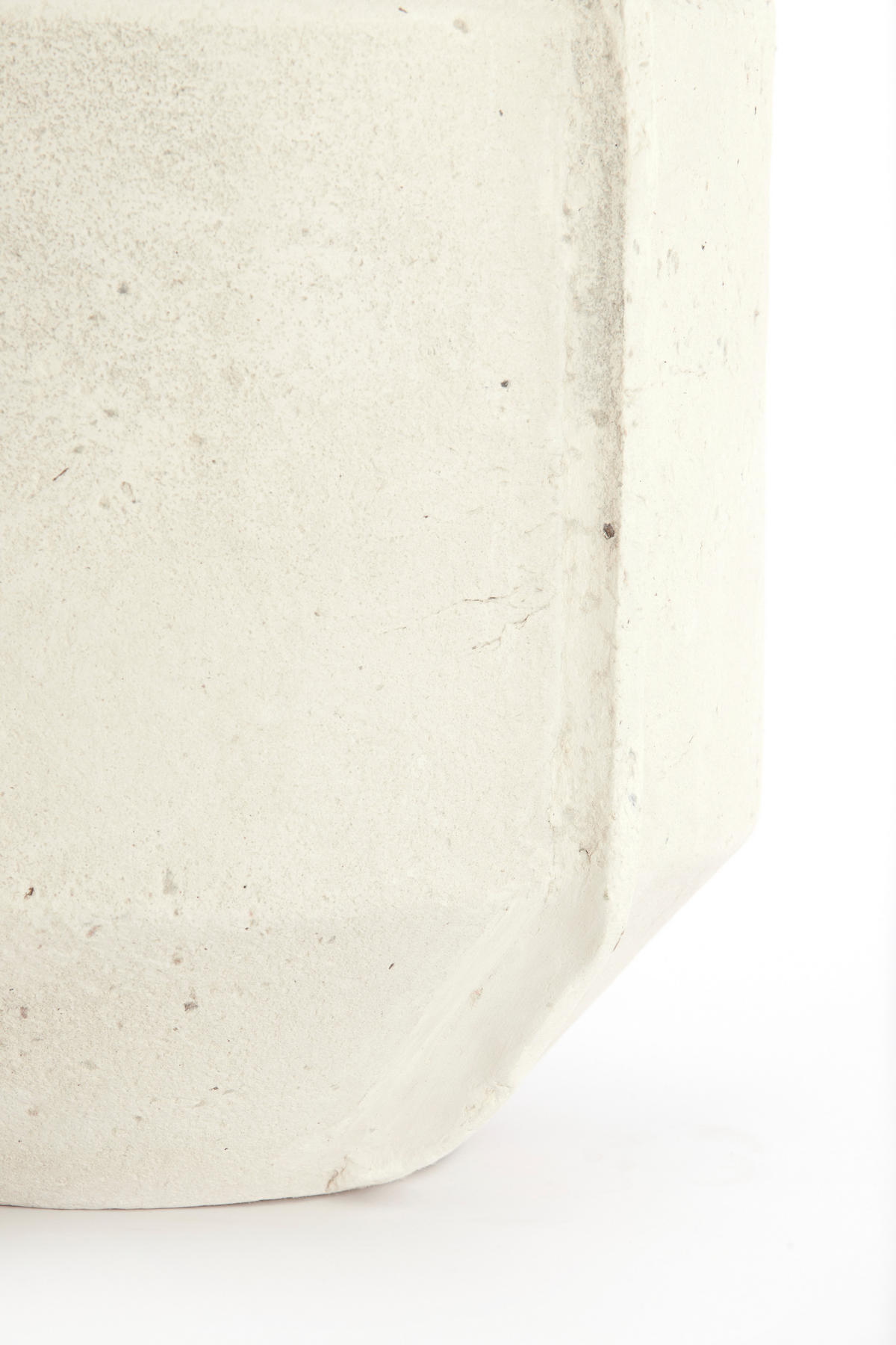 TOPF Noric Weiß 35/32/57 cm - Weiß, Papier (57cm) - Light & Living