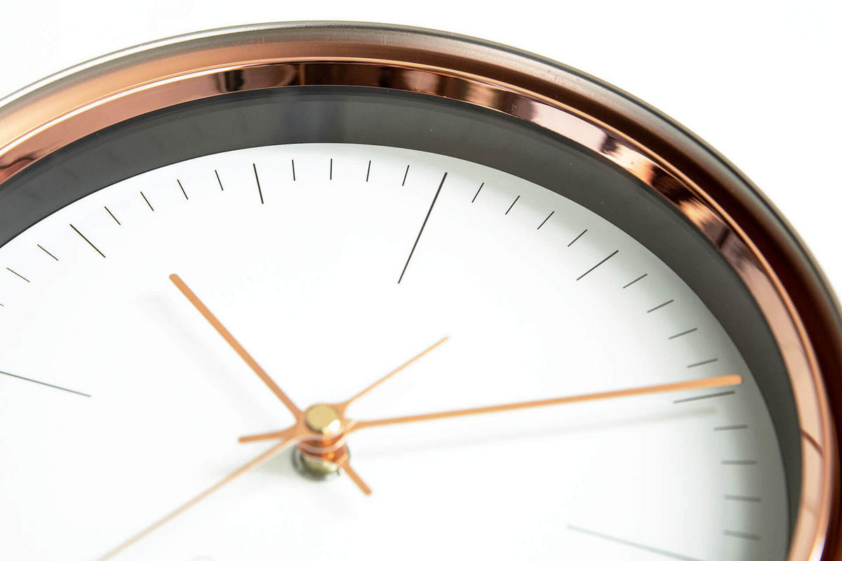 WANDUHR Design Weiß 22/22cm - Weiß, Glas/Holzwerkstoff (0.6/22.4/7cm) - ONZENO