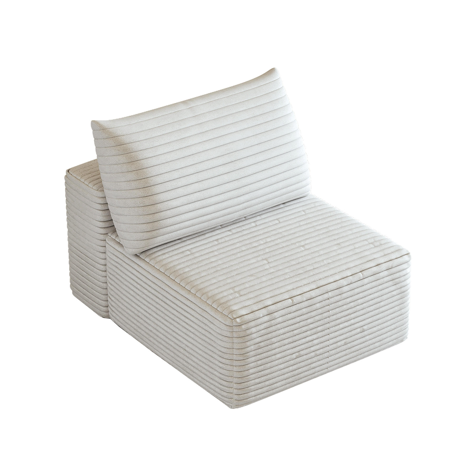 SOFAELEMENT DE-34752 1‑Sitzer‑Modul Weiß - Weiß, Textil (95/83/70cm) - ComfortXL