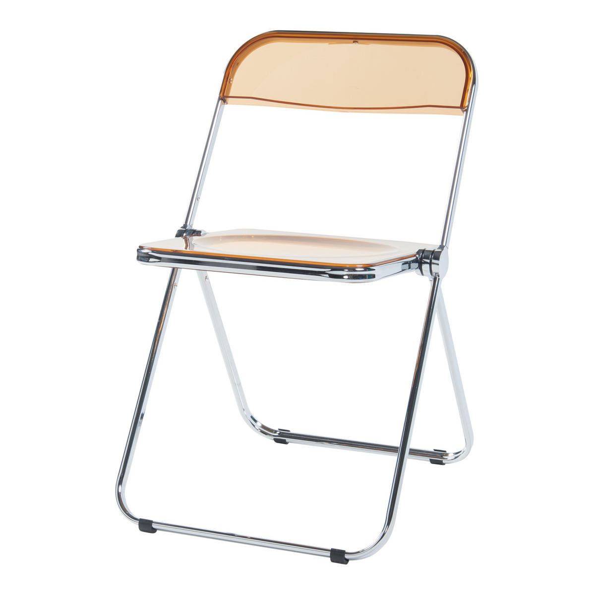 KLAPPSTUHL-SET Pornainen 2 TLG. - Orange, Kunststoff/Metall (46/74/47cm) - [en.casa]