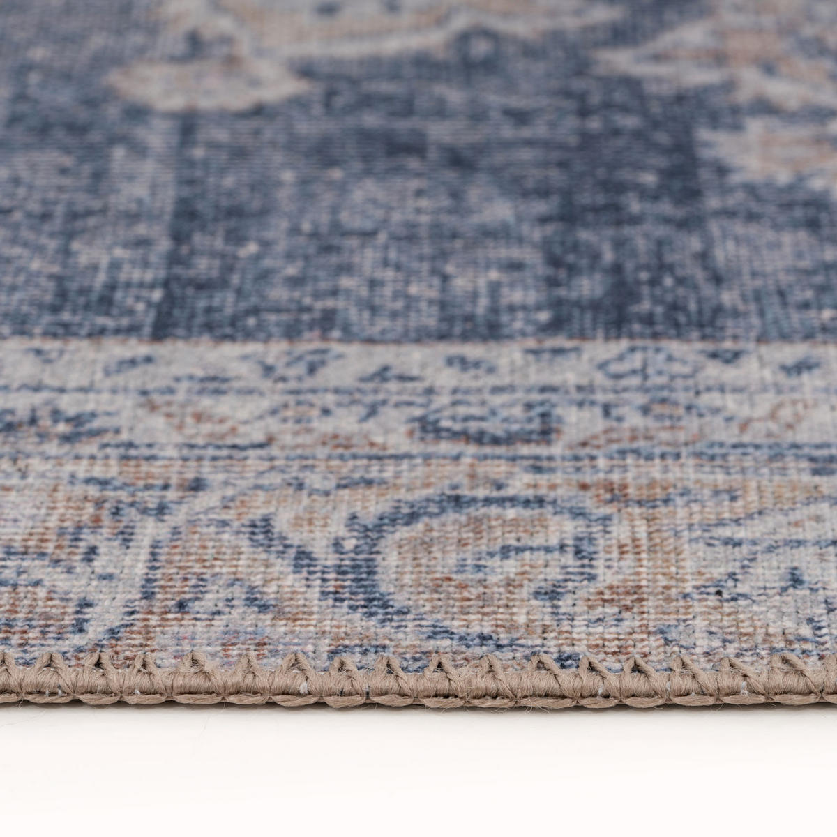 FLACHWEBETEPPICH Ballina - Blau, Textil (160/230cm) - Kukoon Rugs