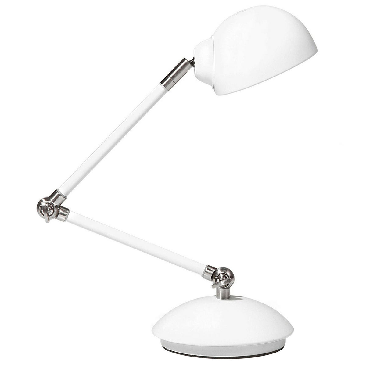 SCHREIBTISCHLAMPE Helmand 11/11/60 cm - Weiß, Metall (11/12/60cm) - Beliani