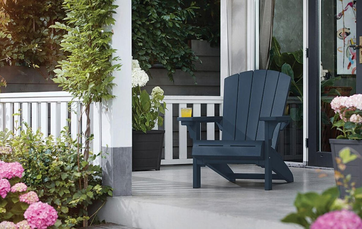GARTENSTUHL Adirondack Alpine - Dunkelblau, Kunststoff (80/96.5/81cm) - Keter