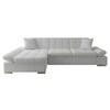 ECKSOFA Malwi, Seite: Links - Edelstahlfarben, Holz/Textil (278/161cm) - MIRJAN24