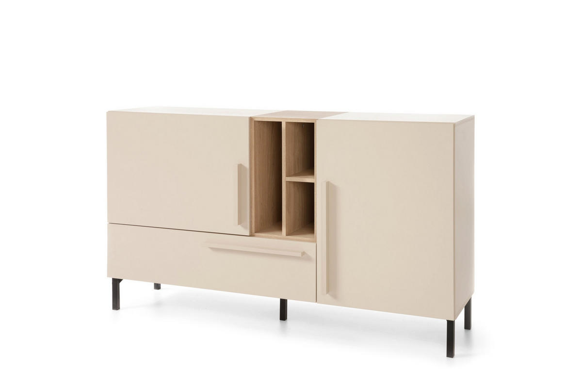 SCHLAFZIMMER Set 6-tlg. – SERGIO System – Kaschmir - Kaschmir, Holzwerkstoff (100/195/50cm) - hi-markt
