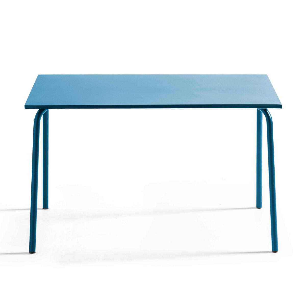 GARTENTISCH , Pazifikblau - Dunkelblau, Metall (120/70/72cm) - Oviala