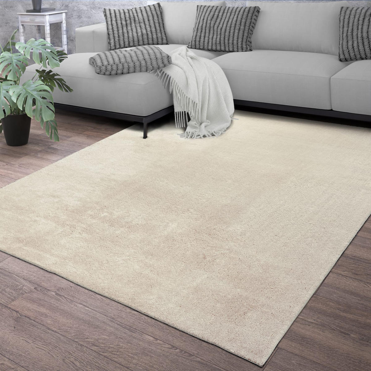FLACHWEBETEPPICH Creme 200 x 280 cm - Creme, Kunststoff (200/280cm) - TT Home