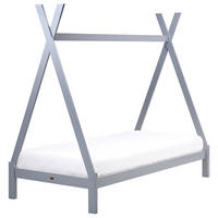 KINDERBETT 90x200 cm Grau Devay - Grau, Holz (90/200cm) - Beliani