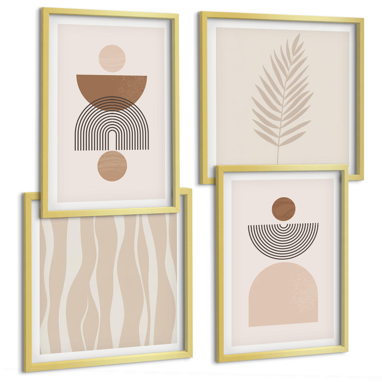 Tulup Bilder Gold 50x50 cm