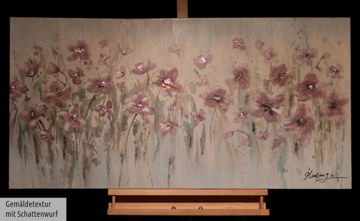 ÖLGEMÄLDE 120/60 cm - Grün, Holz/Textil (1.6/60cm) - KUNSTLOFT