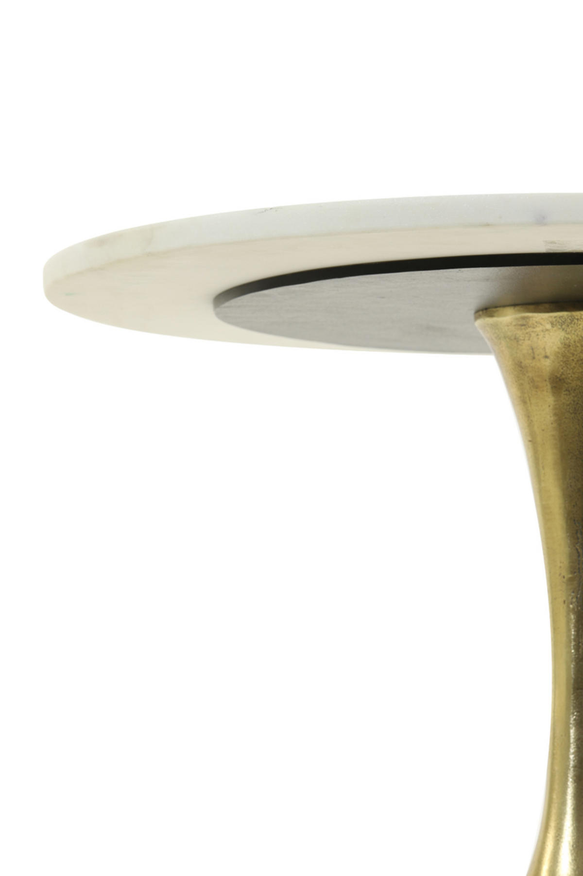 BEISTELLTISCH Rickerd Weiß Ø61/41 cm - Weiß, Metall (61/61/41cm) - Light & Living