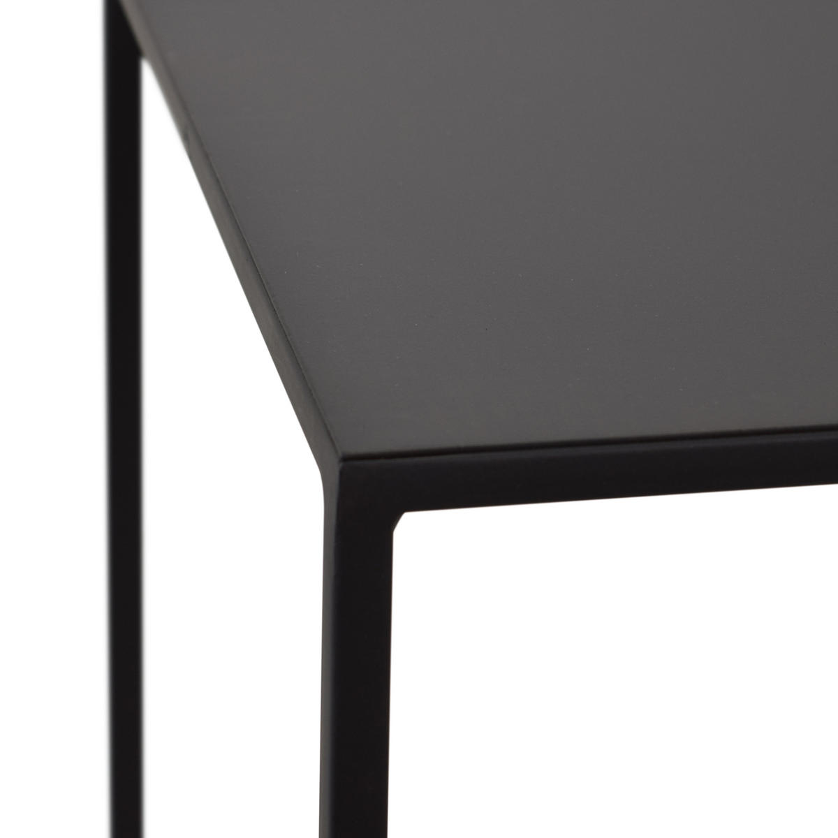 BLUMENTISCH Square Schwarz - Schwarz, Metall (36/36/70cm) - LOFT42