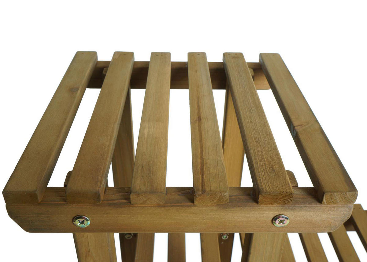 PFLANZREGAL Braun - Braun, Holz (105/95/25cm) - MCW