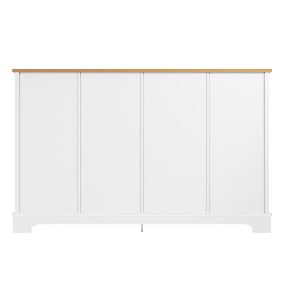 SIDEBOARD 120x40x76 6 Schubladen Minimalistisches Design - Weiß, Holzwerkstoff (40/76/120cm) - FLIEKS