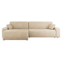 ECKSOFA Piano - Schwarz/Naturfarben, Holz/Kunststoff (274/145cm) - MIRJAN24