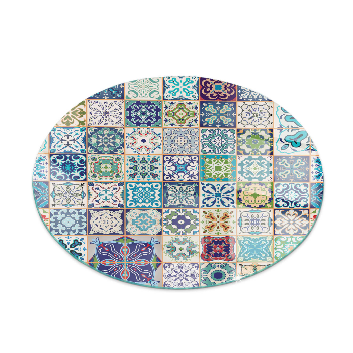 ArtPrintCave Glasplatte Blau 70x70x0.4 cm