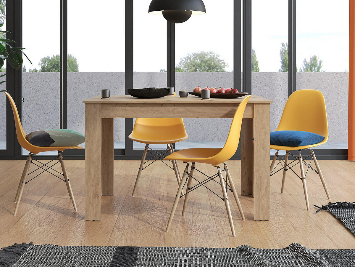 ESSTISCH ausziehbar - 4 bis 6 Personen - Holzfarben hell - VENOLA - Naturfarben, Holz (80/160/76.2cm) - Vente-Unique