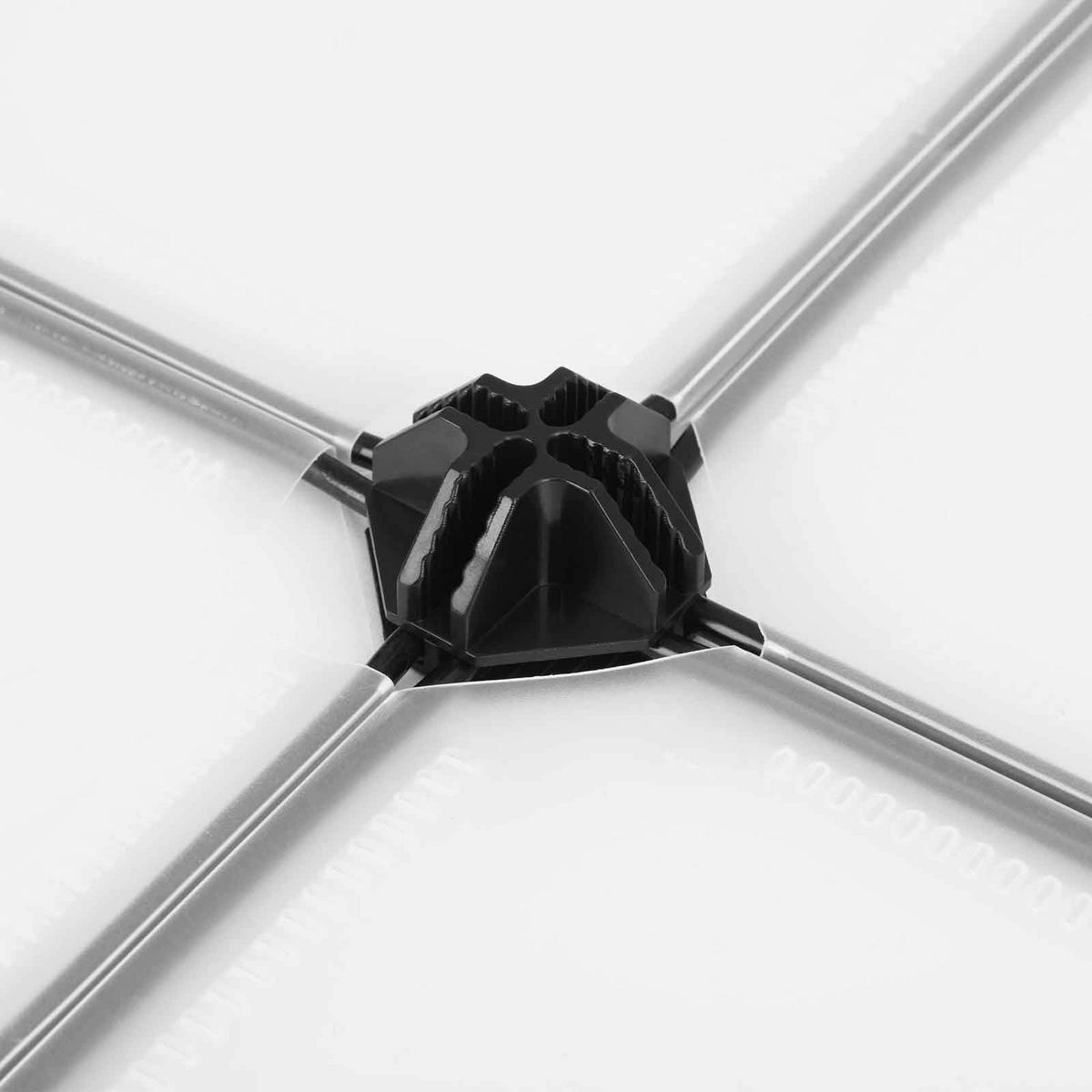 REGALSYSTEM - Weiß, Kunststoff (133/31/153cm) - Hansiro