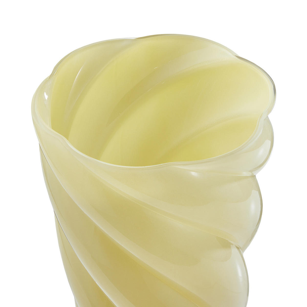 VASE Swirl 30 cm - Gelb, Glas (29cm) - Butlers