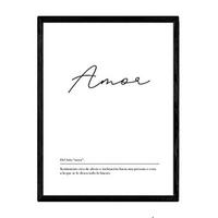 POSTER Wortkunst Liebe Nordisch A3 Rahmenlos - Klar, Papier (29.7/5/42cm) - Nacnic